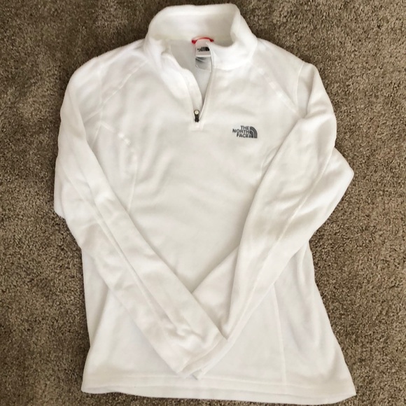 The North Face Tops - The North Face White Fleece Pullover